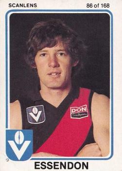 1981 Scanlens VFL #86 Max Crow Front